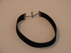 Colar Choker Veludo banho negro