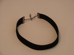 Colar Choker Veludo banho negro - comprar online