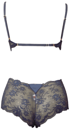 Lingerie calcinha caleçon renda