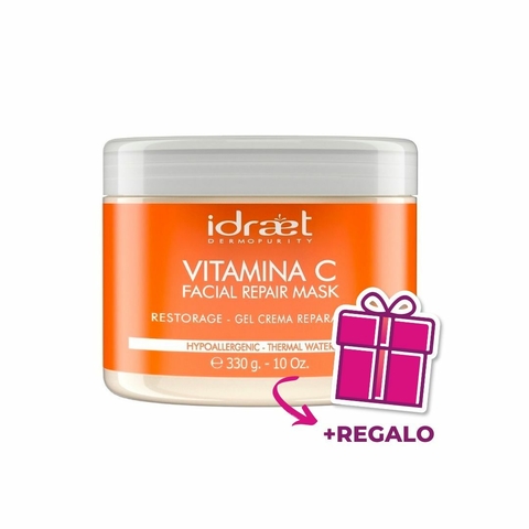 Mascara Facial Reparadora Revitalizante Vitamina C Crema Gel 330g Idraet más REGALO