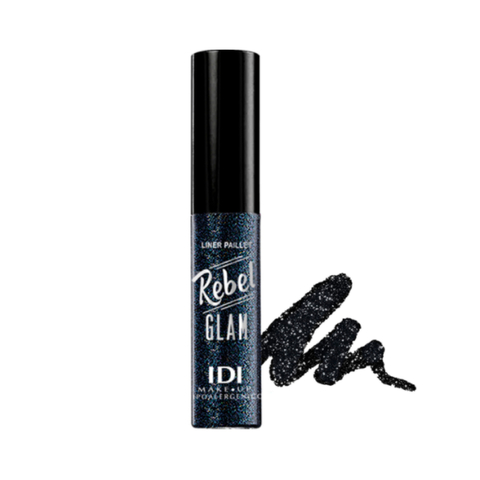 Delineador en Gel con Glitter para Ojos y Labios Black Noir IDI Makeup