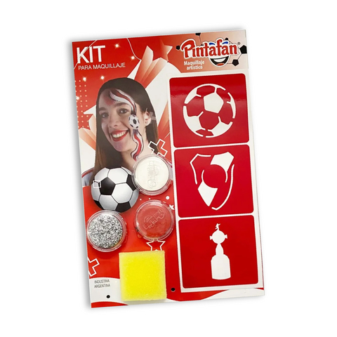 Kit de Maquillaje Artistico de Futbol Pintafan - River