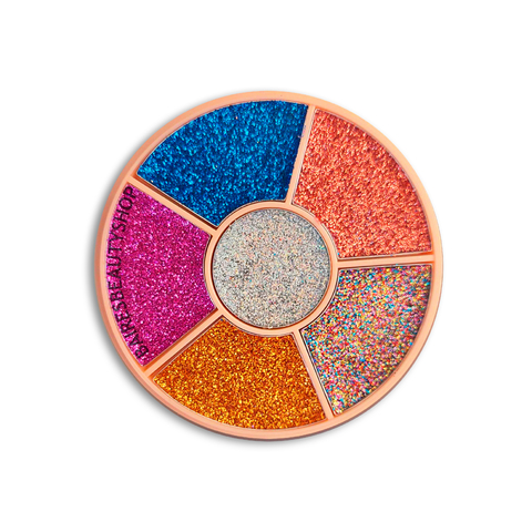 Paleta de Sombras Glitter Cremoso Arcoiris 1