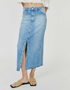 Maxifalda de jeans