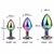 Plug Anal de Aço com Pedra de Cristal - Tamanho P - Roxo - comprar online