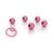 Bolinha Tailandesa de Metal- Rosa - comprar online