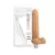 Prótese em Cyber Skin Vibrador - Saturno com escroto - 17,5x3,5cm