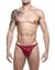 Jockstrap Sunga fio dental cirre Vinho