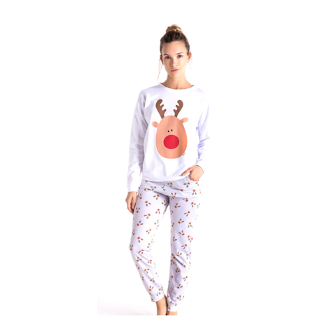 Pijama Invierno Mujer Estampado Promesse Art 1016f20