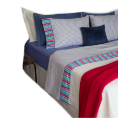 Juego de Sabanas 180 H Twin Size 100% Algodón Percale "ARCOIRIS"