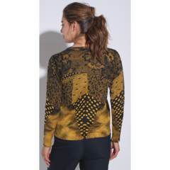 Sweater Mujer Estampado Con Piedras Punto Gold 3233 - comprar online