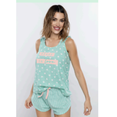 Pijama estampado musculosa. "SO PINK" ART - 11591 - comprar online