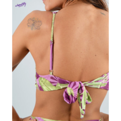 Malla Bikini Top Atado Colaless Estampado Art 0121 Chantilly - Lenceria Montemar