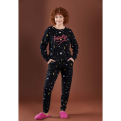 Pijama Invierno Mujer Babucha C Puños Promesse Art 10177 en internet