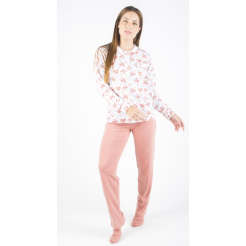 Pijama Mujer Invierno Frizado Delle Donne Art 8018B