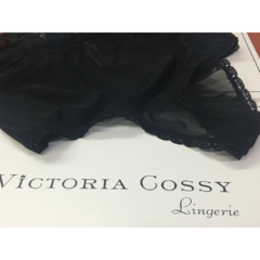 Body abiero de puntilla negra " No me Olvides " VICTORIA COSSY. ART 121 - tienda online