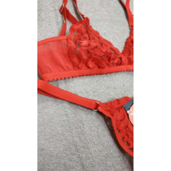 Conjunto Sexy Encaje Colales Regulable Hot 1448 Piedra D Mar - Lenceria Montemar