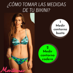 Malla Bikini Top Estampado Vedetina Sol Y Oro Art 4152 - comprar online