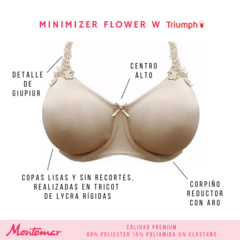 Corpiño minimizer flower con aro "TRIUMPH" - comprar online