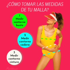 Imagen de Malla Mujer Tankini Bombacha Tiro Medio Sol Y Oro Art 4163