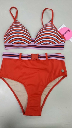 Malla Bikini Triangulo Sin Aro Bombacha Alta 50143 Promesse - Lenceria Montemar