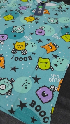 Pijama Invierno Estampado Algodon Bluo 21015 - comprar online