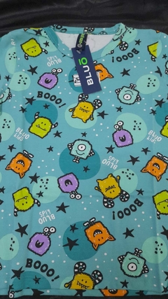 Pijama Invierno Estampado Algodon Bluo 21015 en internet