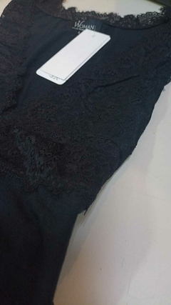 Camisolín de algodón con detalle puntilla "WOMAN" ART - 134 en internet