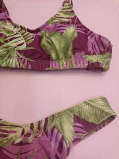 Malla Bikini Top Atado Colaless Estampado Art 0121 Chantilly - tienda online