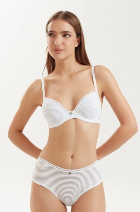 Corpiño Taza Soft De Microfibra Fantasía. Selu Art 4399