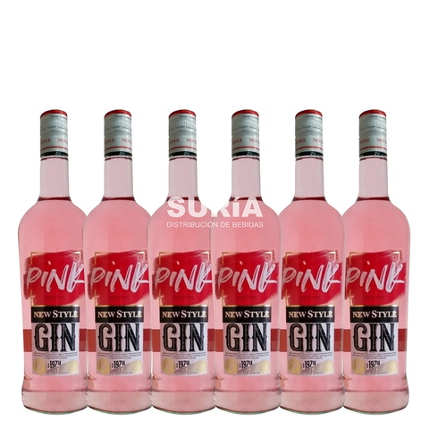 Gin New Style London Dry X 1 Litro!! Caja Por 6 Bot Quirino