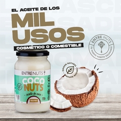 Aceite de Coco "Entre Nuts" x 360 gr x 6 UNIDADES