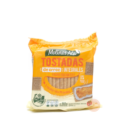 Tostadas de arroz integral CON SAL Molinos Ala x 150grs x ( 12 Unidades)