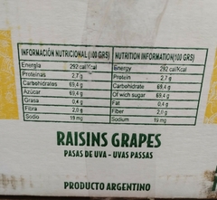 Pasas de uva morochas comercial x 10kg - comprar online