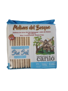 Imagen de Galletas de arroz CARILO x 150g SIN SAL SIN TACC ( X 6 UNIDADES)