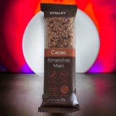 Cereal Bar a base de Cacao, Maní y Almendras. 30 Grs - VITALGY (X 10 UNIDADES)