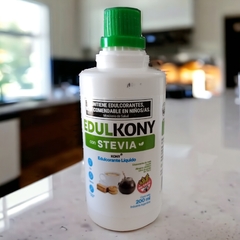 Edulcorante CON STEVIA liquido EDULKONY x 200 ML (X 6 UNIDADES)