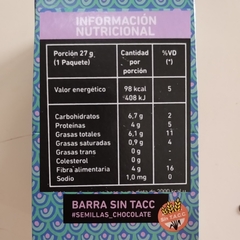 Barra de Semillas y Chocolate x 27grs SIN TACC-INTEGRA (X 10 UNIDADES) - comprar online