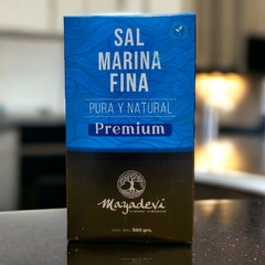 Sal marina fina premium x 500g MAYADEVI (X 14 UNIDADES)