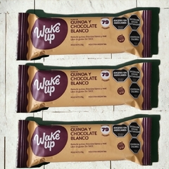 Barra de Quinoa y Chocolate Blanco x 20 grs - WAKE UP (X 20 UNIDADES) - comprar online