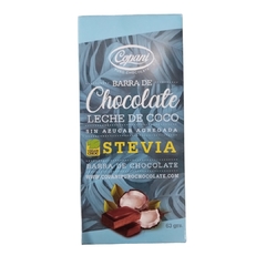 Barra Tableta de chocolate con Leche de coco Copani sin azúcar con stevia x 63grs (X 6 UNIDADES) en internet