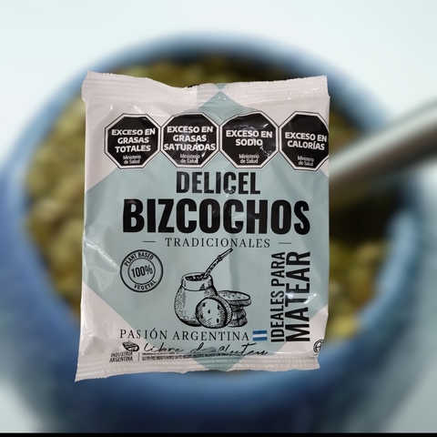 ¡¡¡NUEVO!!! Bizcochos salados x 180g SIN TACC ``Delicel`` ( X 10 UNIDADES)