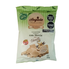 Galletitas Dulces con Stevia Sabor Vainilla x 120 grs ANGIOLA (x 6 unidades) - Tienda Oeste Alimentos Naturales