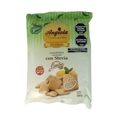 Galletitas Dulces con Stevia Sabor Limon x 120 grs ANGIOLA (x 6 unidades) - Tienda Oeste Alimentos Naturales