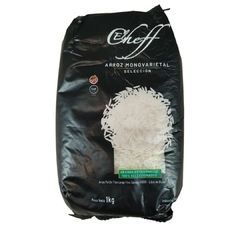 Arroz Pulido Largo Fino sin tacc x 1 kg EL CHEFF (x 10 unidades) - Tienda Oeste Alimentos Naturales