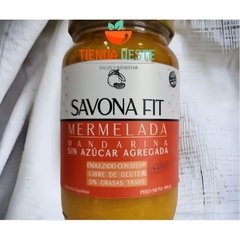 Mermelada de Mandarina sin azucar Agregada endulzada con Stevia x 400grs SAVONA FIT ( X 3 UNNIDADES) - comprar online
