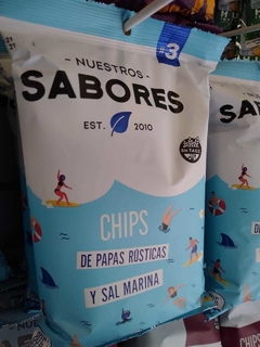 Chip de papa con sal marina x 80g RUSTICAS ( 18 unidades) - comprar online