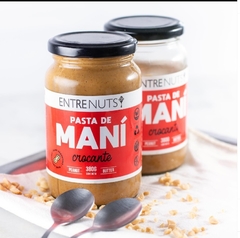 Pasta de Maní Crocante x 380 grs ENTRE NUTS (x 6 unidades) - Tienda Oeste Alimentos Naturales