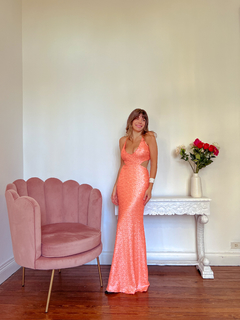 Vestido Ginebra naranja - Coronadas De Gloria