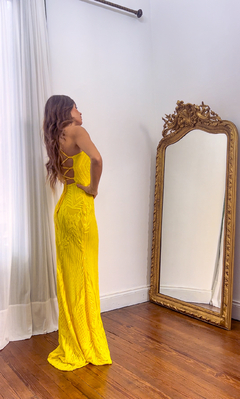 Vestido Mallorca amarillo - Coronadas De Gloria